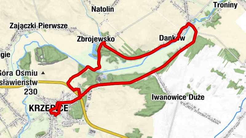Krzepice - Podkurnia - Wesoła - Danków