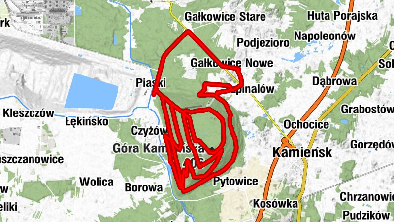 Huby Ruszczyńskie - Restauracja Górska - Piaski - Kalisko