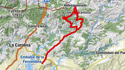 Vilches - Loma de Torre Alver - Aldeaquemada - La Cimbarra
