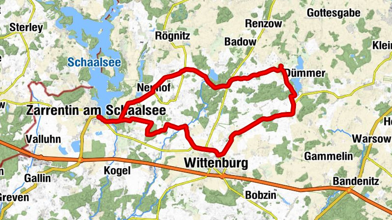 Perlin - Wittenburg - Zarrentin am Schaalsee - St. Vitus