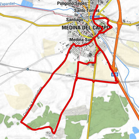 Estación de Medina del Campo - Medina del Campo - Altos de Castilla - Las Salinas