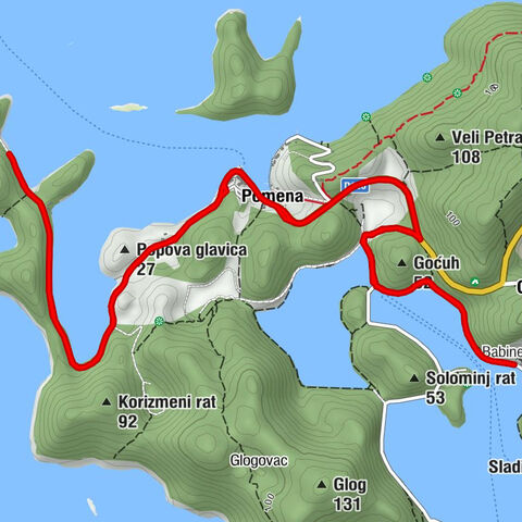 Mali Raj - Njivice - Pomena - Babine Kuće