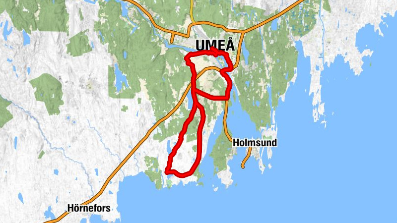 Umeå Östra - Degernäs - Stöcksjö - Umeå