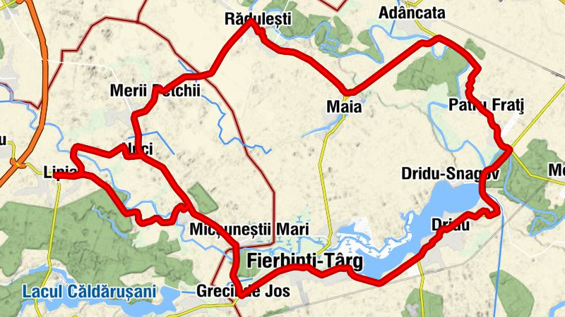 Lipia - Balta Neagră - Micșuneștii-Moară - Fierbinți-Târg