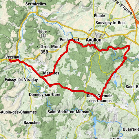 Vézelay - Église Saint-Germain-des-Champs - chapelle Sainte-Jeanne - Église Notre-Dame-de-la-Nativité