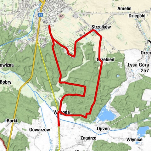 Mękwa - kościół pw. Nawiedzenia Najświętszej Maryi Panny - Radomsko - Stanisławice