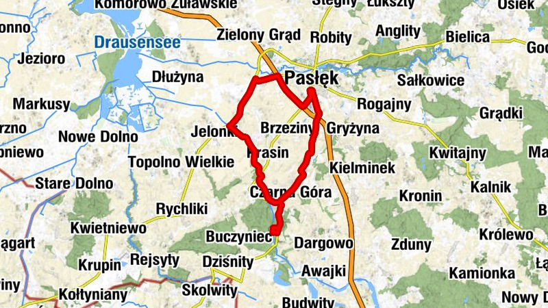 Pasłęk - Nowa Wieś - Czarna Góra