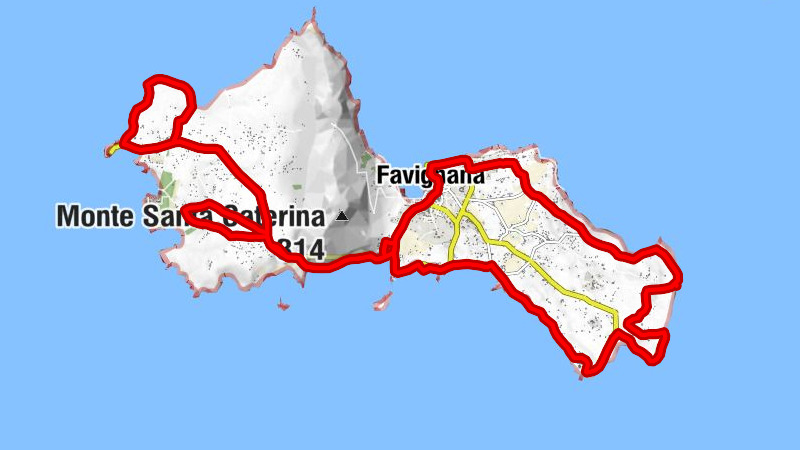 Favignana - Pozzo Ponente - Lido Burrone - Maria Santissima della Cava