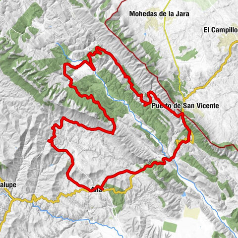 Alía - La Calera - Puerto de San Vicente - Cerro Alto