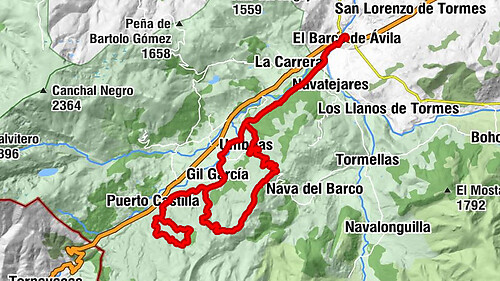El Barco de Ávila - Mesón El Puente - Pico Majadallana - Cerro del Postuero