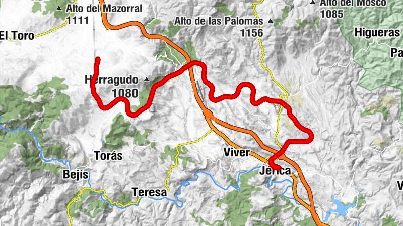 Jérica - Viver - Rosaleda - Jérica - Vía Verde