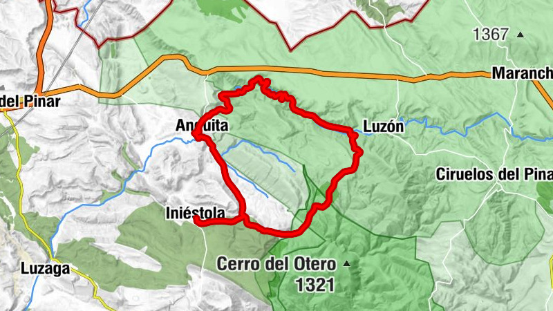 Iniéstola - Santa María del Espino - Ermita de la Soledad - Anguita