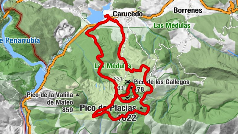 Carucedo - Las Médulas - Pico de Gallegos - Borrenes