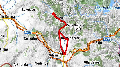 Praza da Fontela - Igrexa de Santa María de Castrelo do Val - Capela da Virxe do Carme - Vilameá