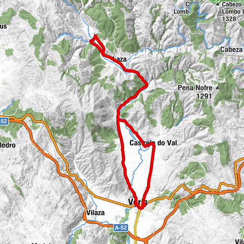 Praza da Fontela - Igrexa de Santa María de Castrelo do Val - Capela da Virxe do Carme - Vilameá