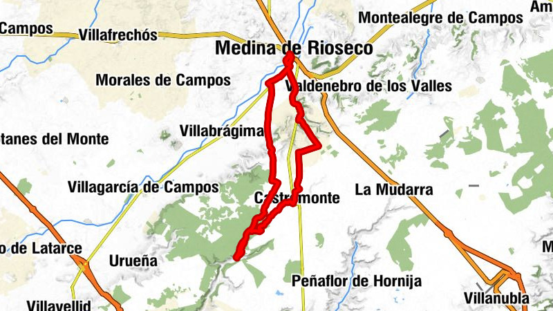 Medina de Rioseco - La Santa Espina - Castromonte - Valverde de Campos