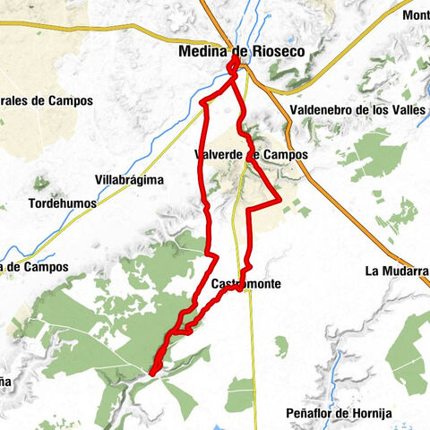Medina de Rioseco - La Santa Espina - Castromonte - Valverde de Campos
