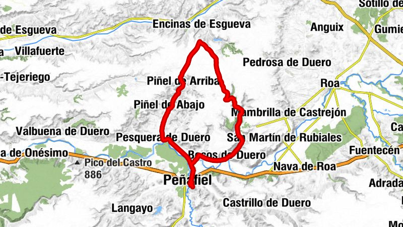 Peñafiel - Iglesia de Nuestra Señora de las Nieves - Iglesia de Nuestra Señora de la Asunción - Ermita del Santo Cristo de la Vega