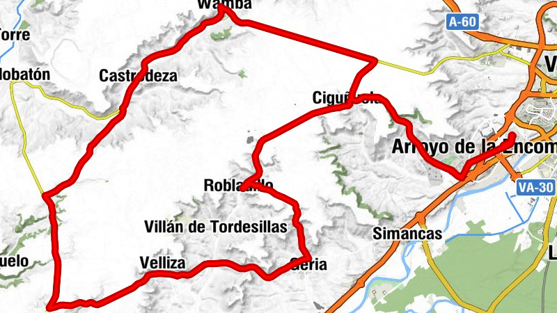 La Flecha - Arroyo de la Encomienda - Ciguñuela - Wamba