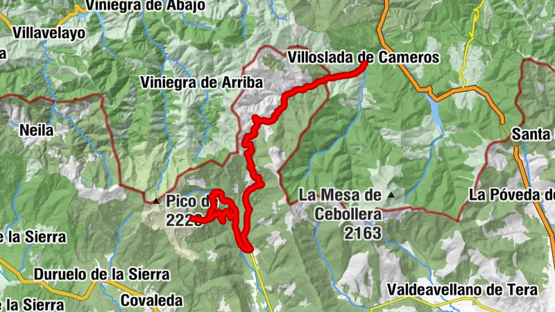 Corona - Villoslada de Cameros - Montenegro de Cameros - Puerto de Santa Inés