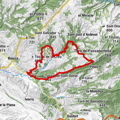 Torà - Claret - Pinós - Sant Martí