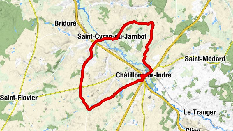 Châtillon-sur-Indre - Église Notre-Dame - La Motte-Blanche - Église Saint-Cyran