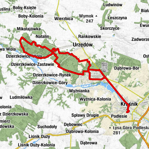 Góry - Kraśnik - Zarzecze Drugie - Podlesie