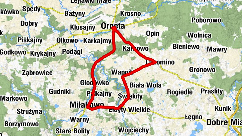 Stare Miasto - Kościół pw. Świętego Jana Chrzciciela - Kościół pw. Świętej Elżbiety i Świętego Wojciecha - Orneta