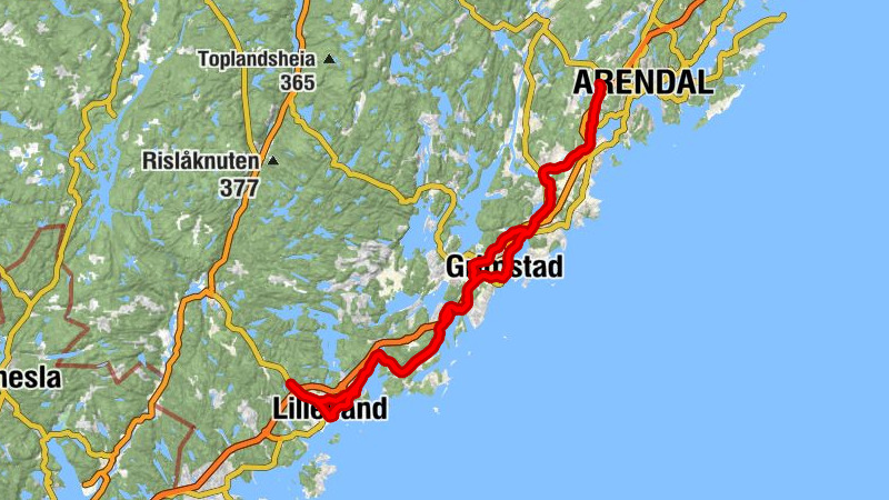 Arendal - Trippel M - Lillesand kirke - Vestre Moland kirke