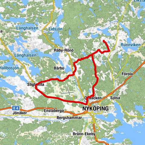 Nyköpings kommun - Skarpåker - Erikslund - Nyköping
