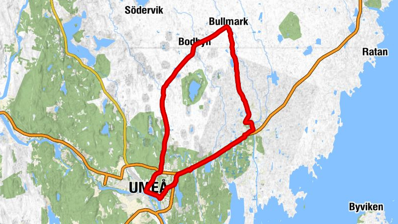 Umeå Östra - Restaurang Maria - Bruksbackens Kapell - Sävar kyrka