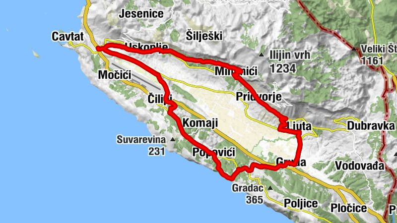 Zvekovica - Bijelići - Uskoplje - Vlahutini