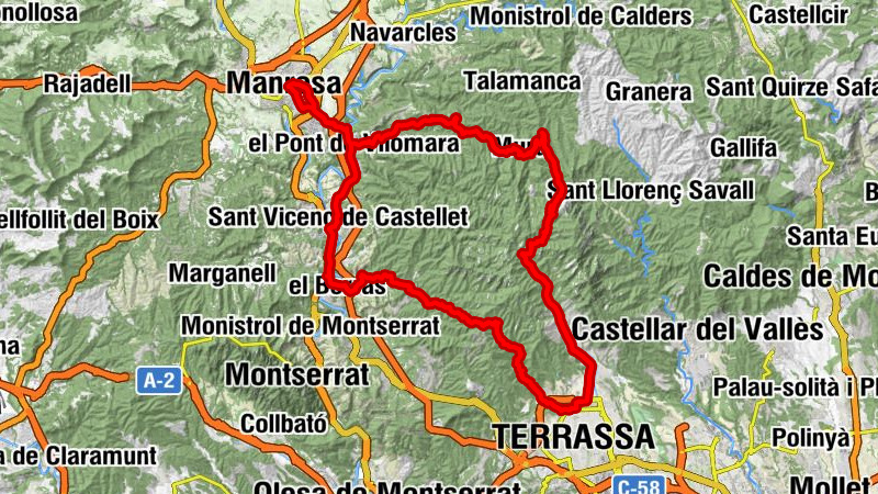 Manresa Alta - Santa Maria de Rocafort - Sant Martí (955 d.C) - Santa Maria de Matadars