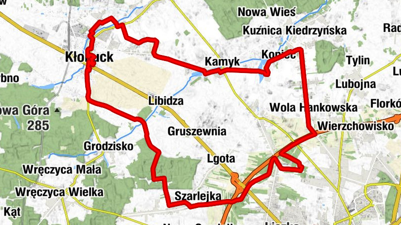 Kłobuck - Niwa-Skrzeszów - Kościół pw. Matki Boskiej Królowej Anielskiej - Kaplica pw. Najświętszego Serca Pana Jezusa