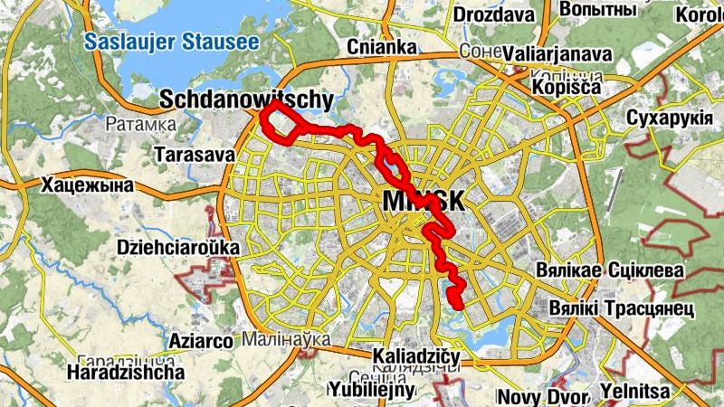 Цэнтральны раён - Maroon - Мінск - Ждановічы