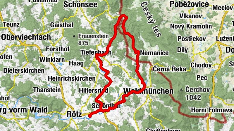 Steegen - Waldmünchen - Skalka - St. Vitus