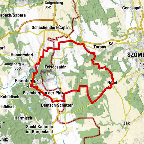 Hannersdorf - Szent György-templom - Szent Anna-templom - Eisenberg an der Pinka