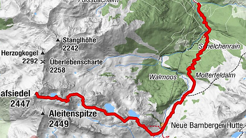 Über die Wildalmseen zum Schafsiedel (AV 718/728)