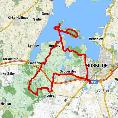 Sønderlund - Risgårde - Herslev - Roskilde