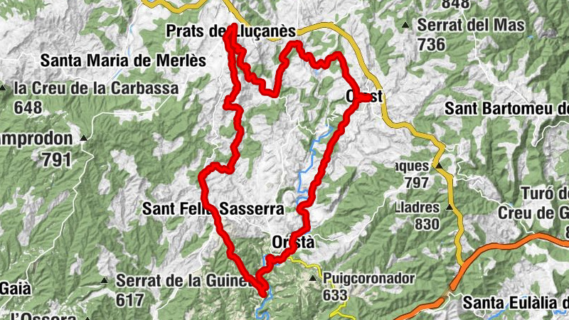 Prats de Lluçanès - Sant Feliu - Puig Ciutat - Santa Maria