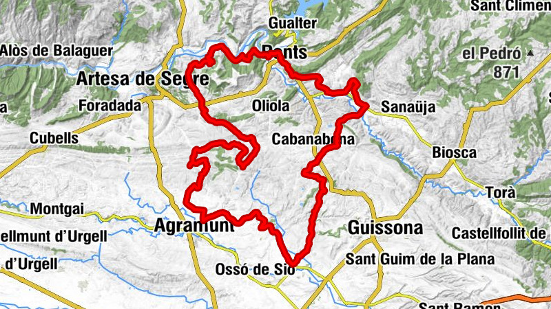 Ponts - Tossal Rull - Tossal dels Conills - Tossal de Sant Roc