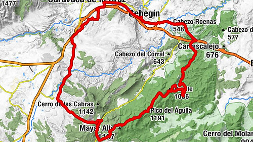 Cehegín - Cabezo Roenas - Collado del Charco - Pico del Águila