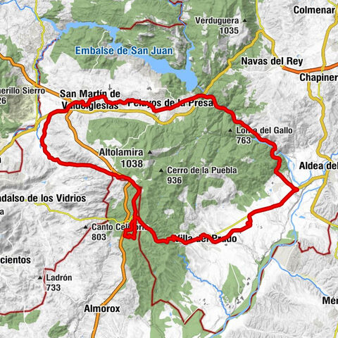 San Martín de Valdeiglesias - Villa del Prado - El Molino - Urbanización Ribera del Alberche