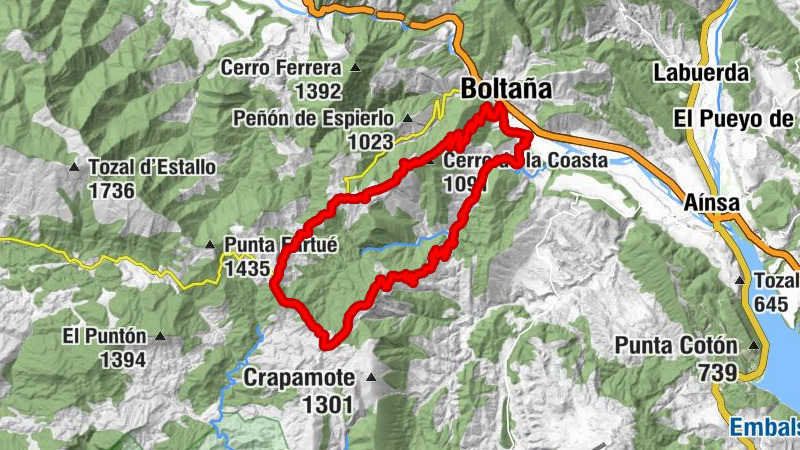 Boltaña - Cerro de la Coasta - Cueva de la Sierra - Meson de Fuebla