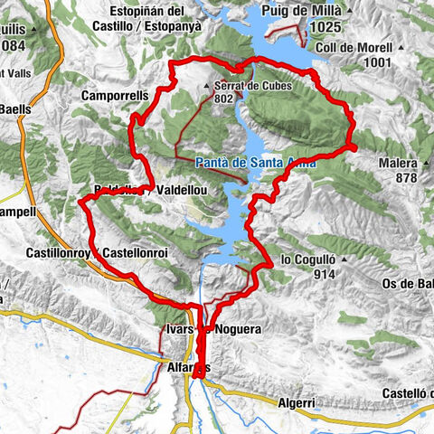 Alfarràs - Andaní - Castillonroy / Castellonroi - Pas de Tanca-li-porta
