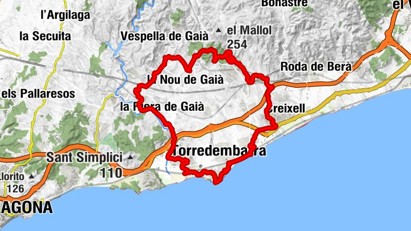 Altafulla - Tamarit - Altafulla - Torredembarra - Sant Jordi