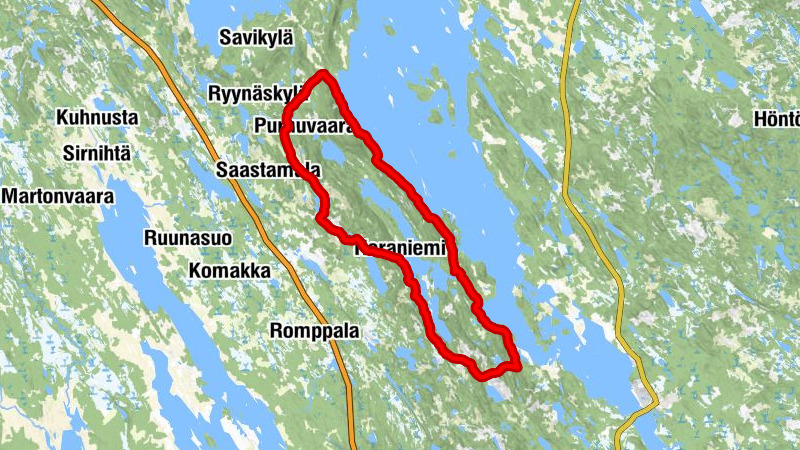 Koli - Kolin Ryynänen - Heraniemi - Joensuu