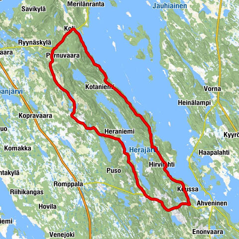 Koli - Kolin Ryynänen - Heraniemi - Joensuu