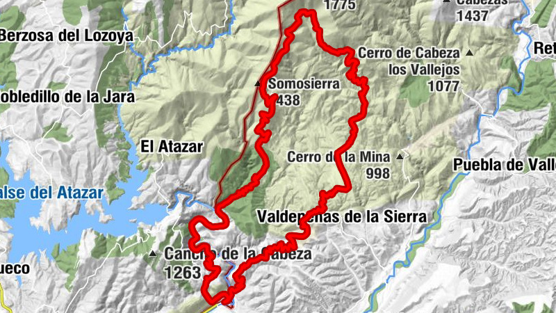 El Muro - Huelgas de Santa María - Las Llanadas - Valdepeñas de la Sierra