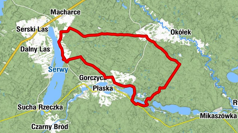 Gorczyca - Podmacharce - Kaplica - Mołowiste